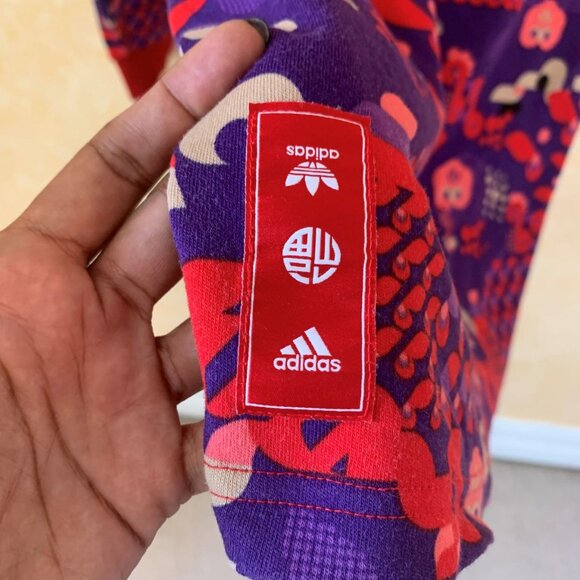 2/$40 adidas CNY collection Fleece long sleeve minidress with pockets - Picture 6 of 11